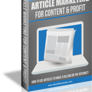Article Marketing For Content & Profit
